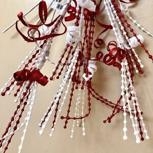 NWT 4 Ashland Large Red & White Festive Holiday Christmas Floral Picks